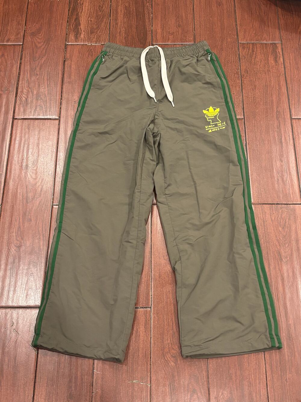 Adidas Originals Brain Dead Track Pants Branch Brown Khaki JN2410, Men's Size S